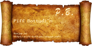 Piff Bottyán névjegykártya